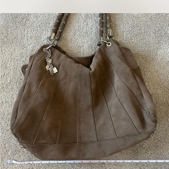 Vintage real suede with yellow interior. - Picture 1 of 3